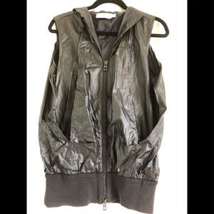 Stella McCartney Adidas windbreaker vest in black